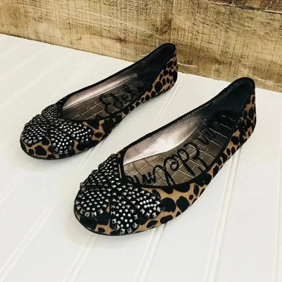 Sam Edelman Leopard Flats - Picture 1 of 8